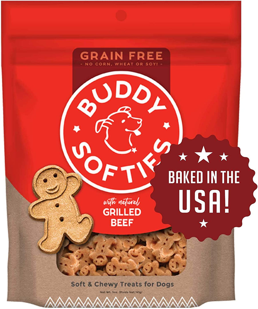 Buddy Softies Grain Free Dog Treats 5oz Beef