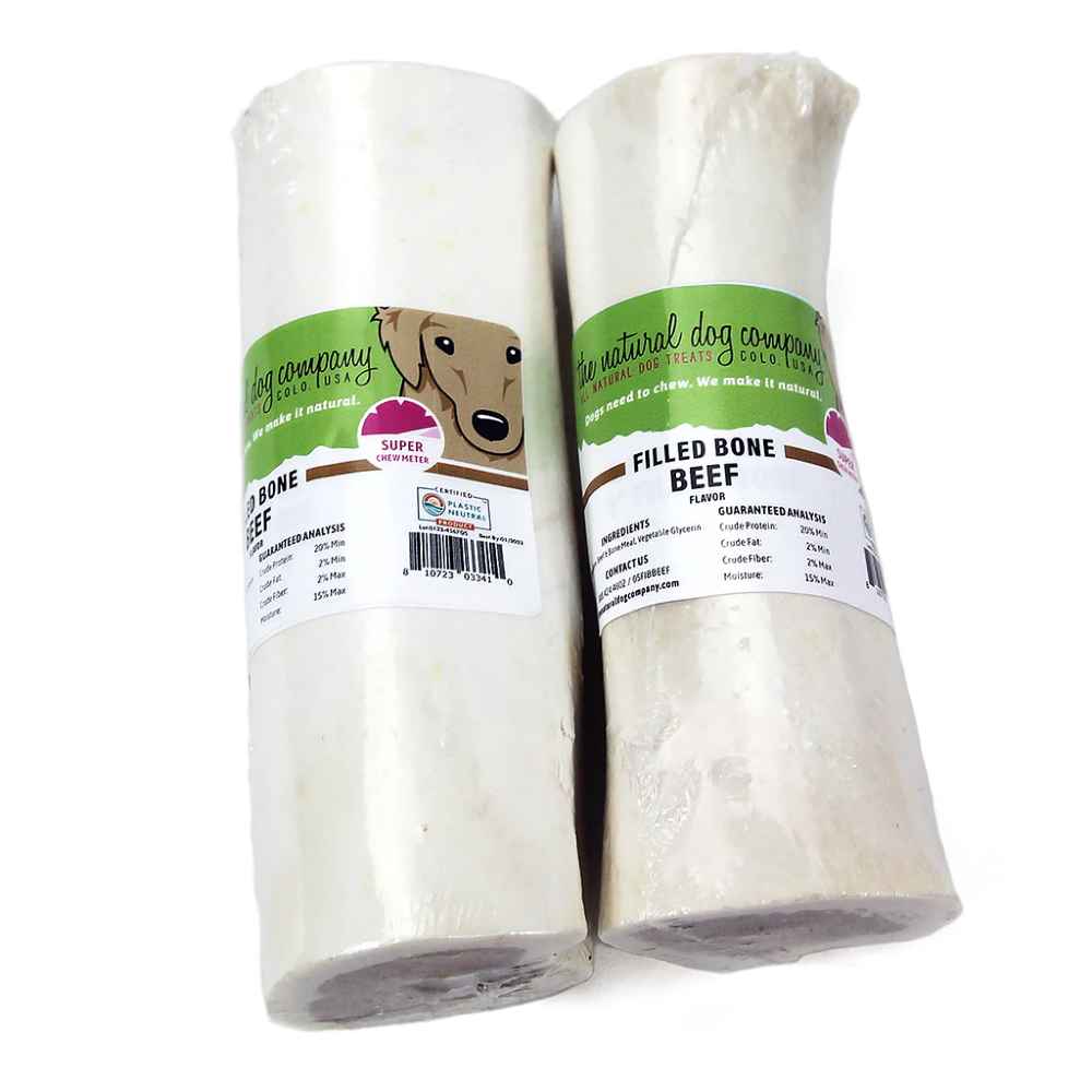 Tuesday's Natural Dog Company 5" Beef Filled Bone Individual