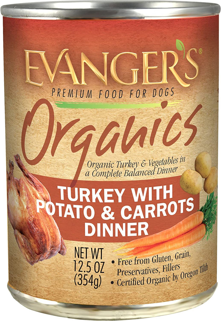 Evanger's Organics Turkey with Potato & Carrots Dinner 12.5oz