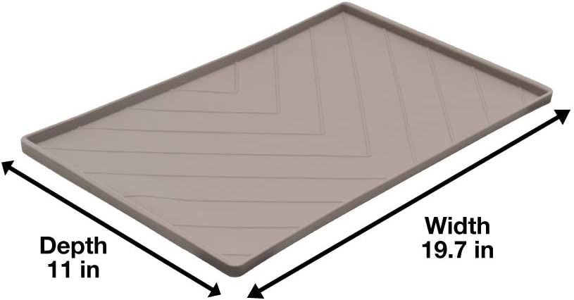 Messy Mutts Food Mat Dark Gray - Main Image