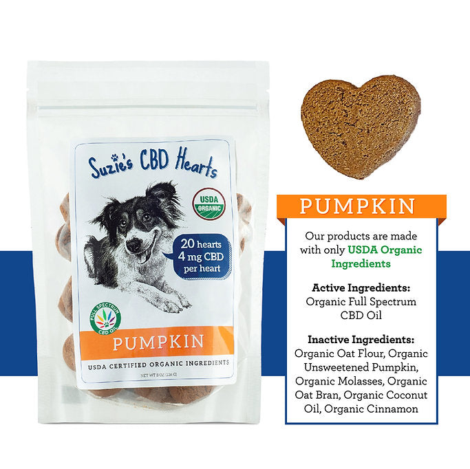 Suzie's Relax Hearts 4mg 8oz Pumpkin