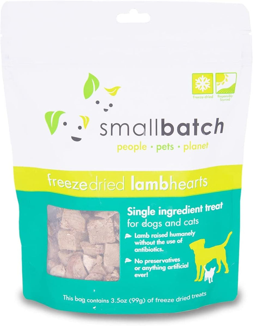 Small Batch Freeze Dried Lamb Hearts 3.5oz - BlackPaw - For Every Adventure