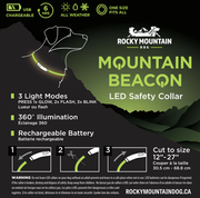 Rocky Mountain Dog - LED Dog Safety Collar