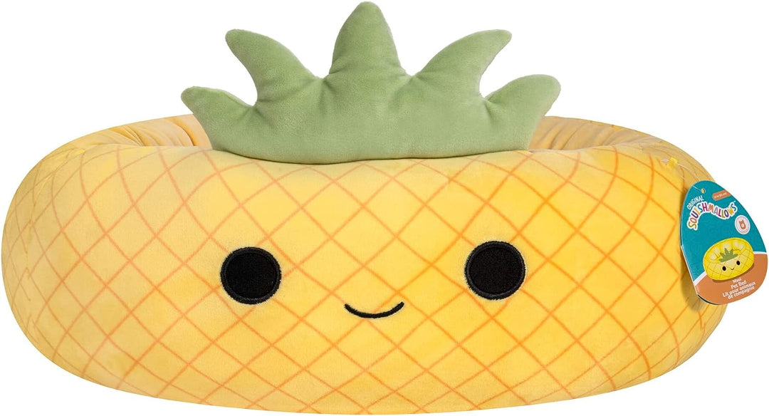 Squishmallows Maui The Pineapple Cat & Dog Bed, Yellow