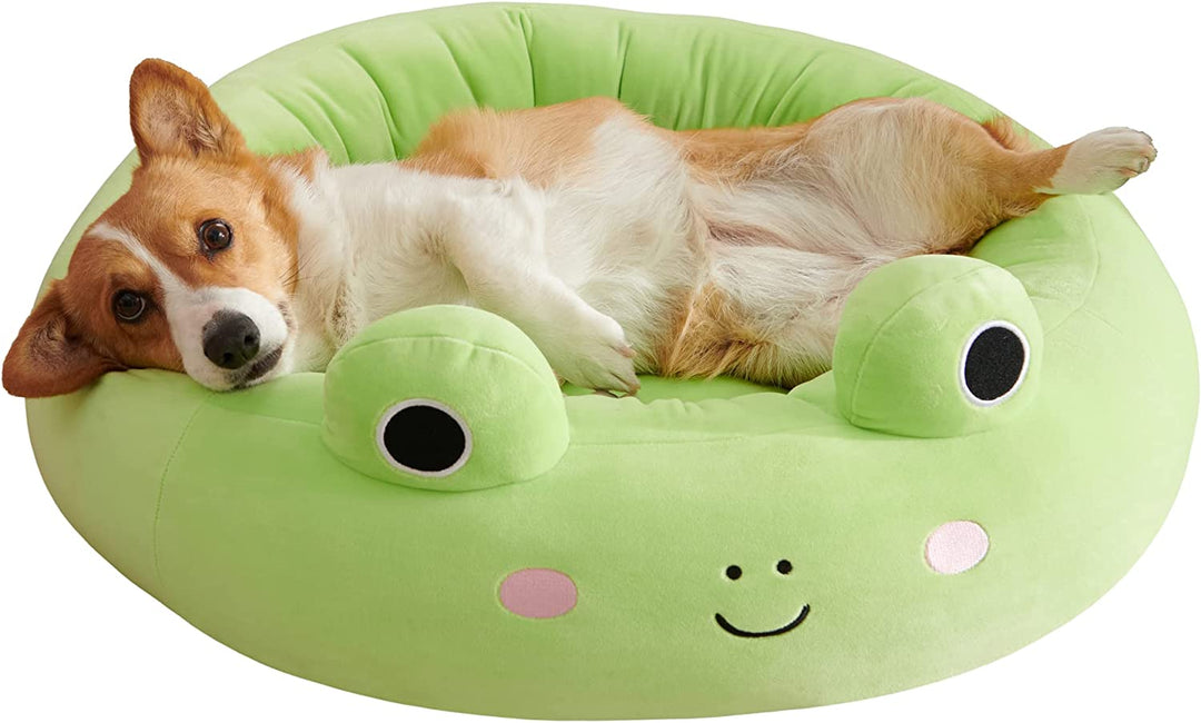 Squishmallows Wendy The Frog Cat & Dog Bed, Green