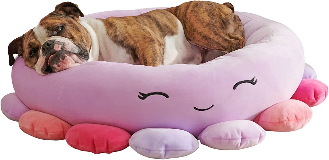 Squishmallows Beula The Octopus Cat & Dog Bed, Purple