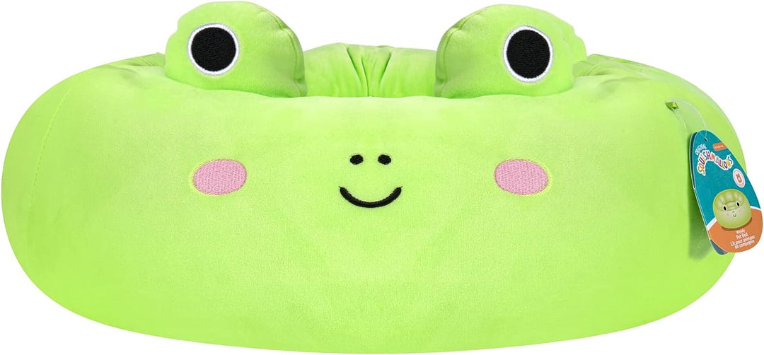 Squishmallows Wendy The Frog Cat & Dog Bed, Green