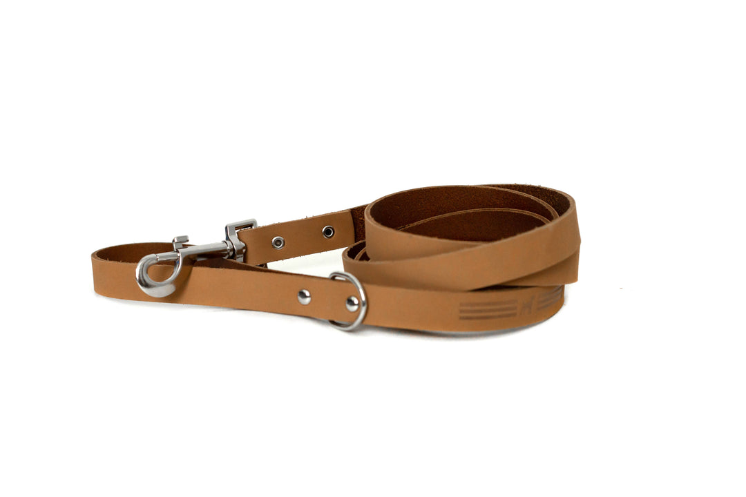 Modern Style Soft Leather Euro Dog Leash