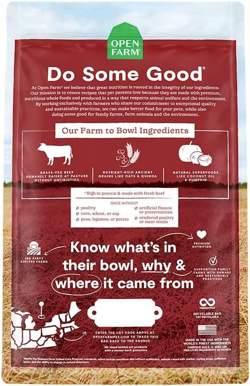 Open Farm Dog Ancient Grains Grass-Fed Beef