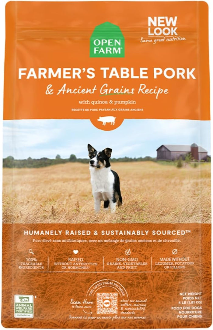 Open Farm Dog Ancient Grains Farmer's Table Pork