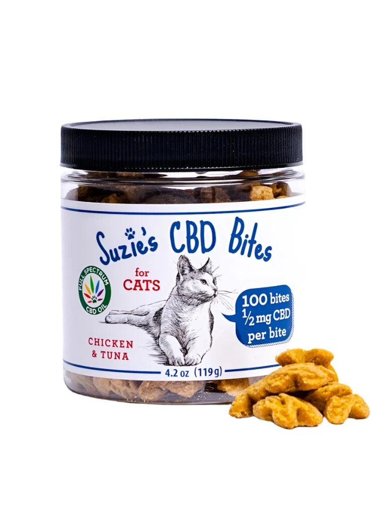 Suzie's Relax Bites for Cats Chicken & Tuna 100ct 1/2mg 4.2oz