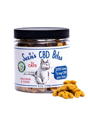 Suzie's Relax Bites for Cats Chicken & Tuna 100ct 1/2mg 4.2oz
