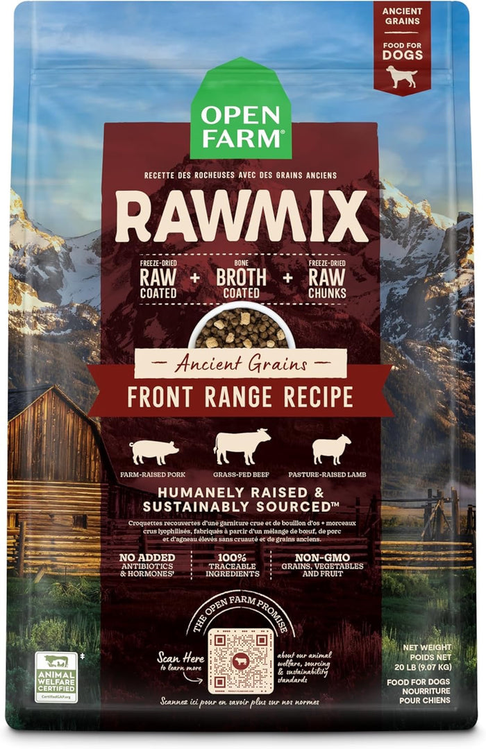 Open Farm Dog Ancient Grains RawMix Front Range Recipe