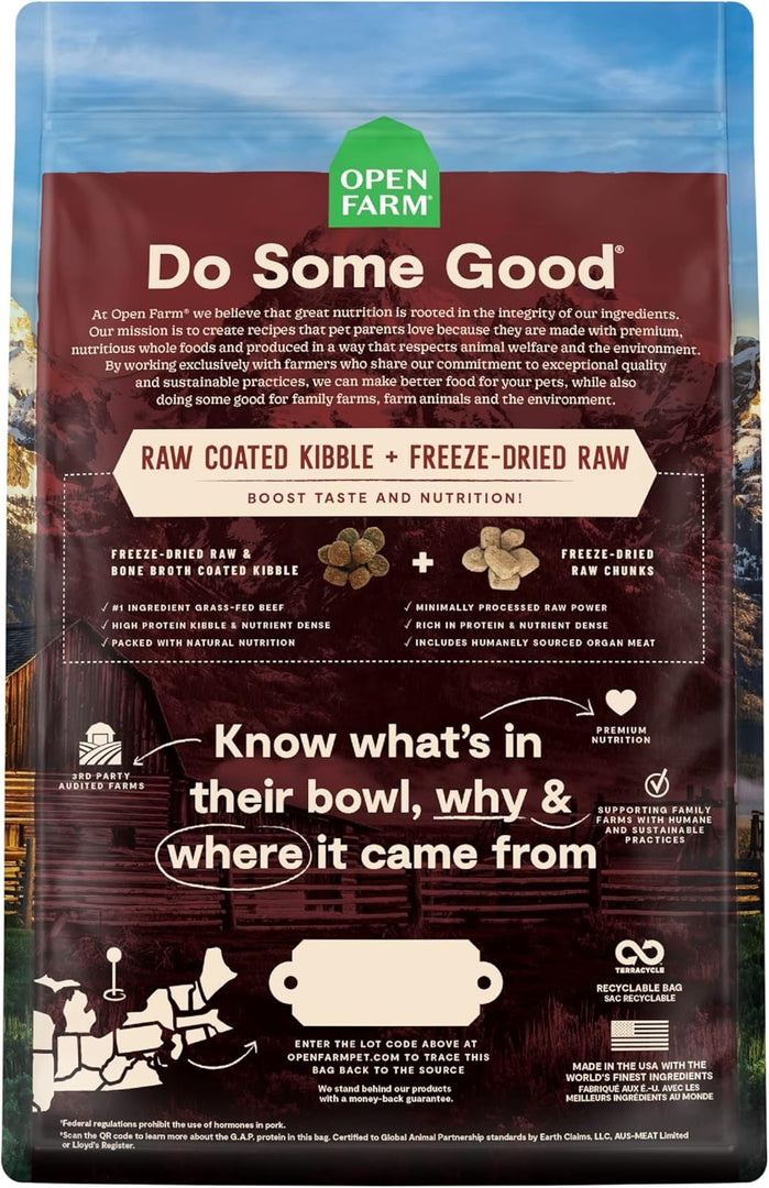 Open Farm Dog Ancient Grains RawMix Front Range Recipe