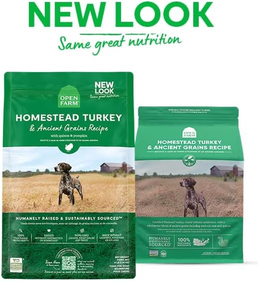 Open Farm Dog Ancient Grains Homestead Turkey