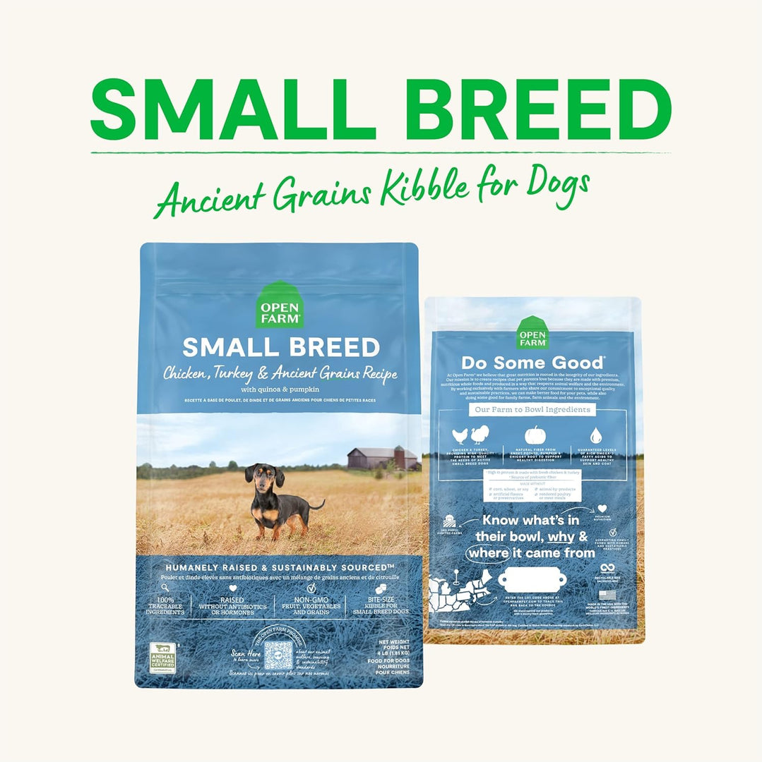 Open Farm Dog Ancient Grains Small Breed Chicken & Turkey 4lb