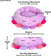 Squishmallows Beula The Octopus Cat & Dog Bed, Purple