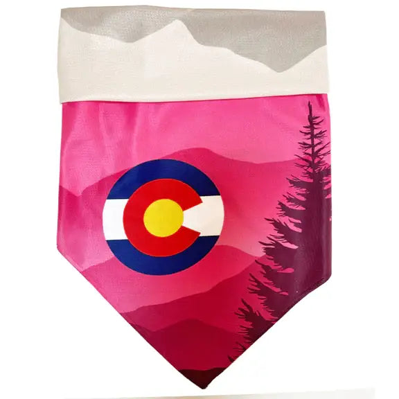 Sport Bandana - Colorado Mtns Pink