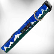 Walk-e-woo Collar Blue/Green Snowcap Mountain