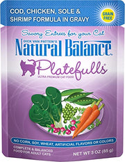 Natural Balance Platefulls Cod, Chicken, Sole & Shrimp Pouch