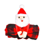 Patchwork Santa with Blanket