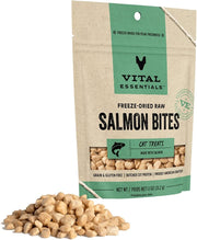 Vital Essentials Freeze-Dried Cat Treats Salmon Bites 1.1oz