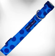Walk-e-Woo Collar Dot Blue/Navy
