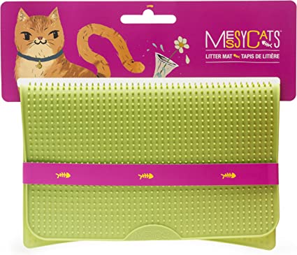 Messy Cats Litter Mat Green