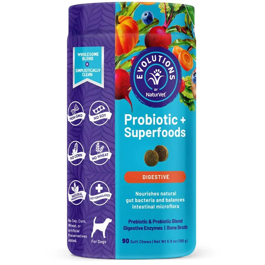 NaturVet Evolutions All-in-One + Superfoods Overall Wellness Chews 90ct