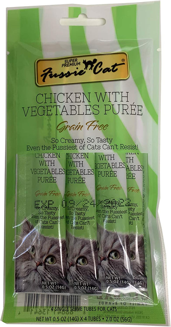 Fussie Cat Singles Chicken with Vegetables 4ct