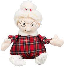 HuggleHounds Plaid Mrs. Claus