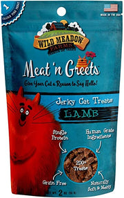 Meat ‘n Greets Jerky Cat Treats Lamb 2oz