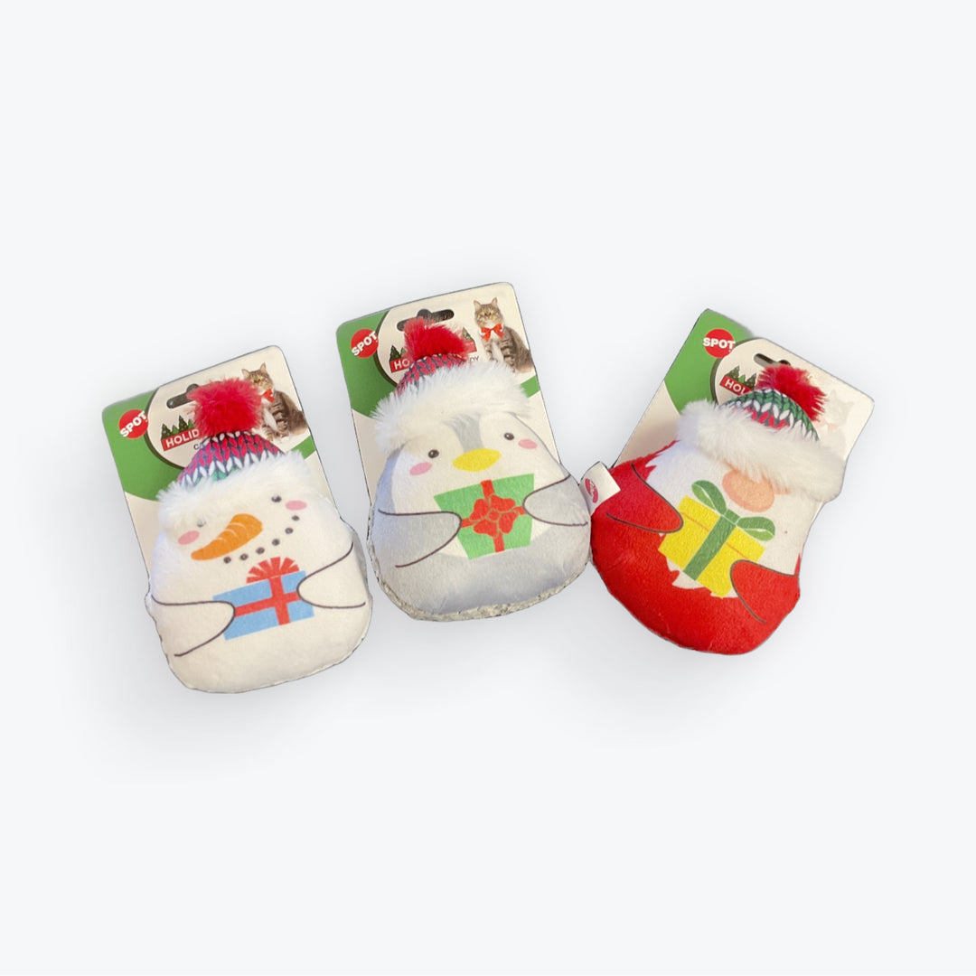 Spot Holiday Trio 4” Catnip Cat Toy Assorted