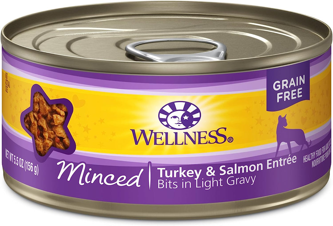 Wellness Cat Minced Turkey & Salmon 5.5oz