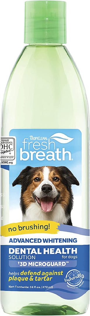 Tropiclean Fresh Breath Solution 16oz Whitening