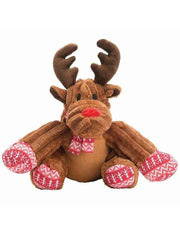 Patchwork Sitting Reindeer 12”