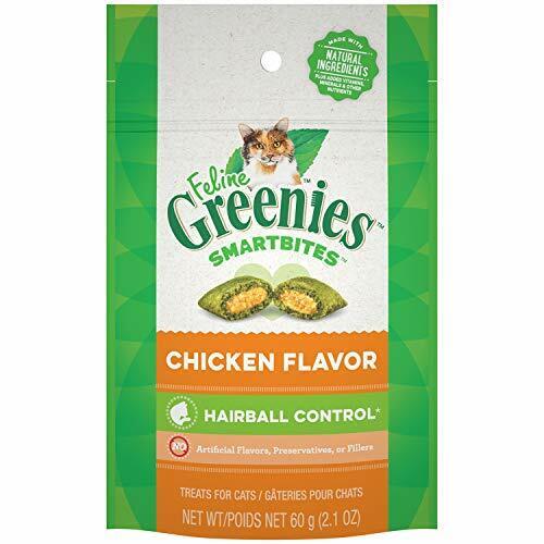 Feline Greenies Smartbites Chicken Flavor Hairball Control 2.1oz