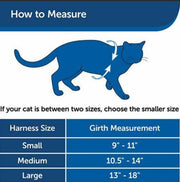 PetSafe Come With Me Kitty Harness and Bungee Leash Black/Silver