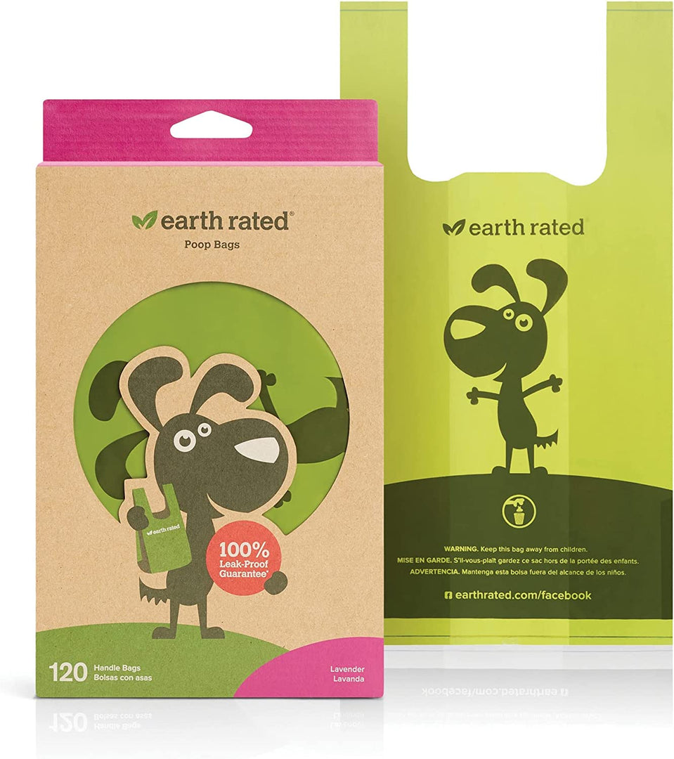 Earth Rated Poop Bags Handle Lavender 120ct