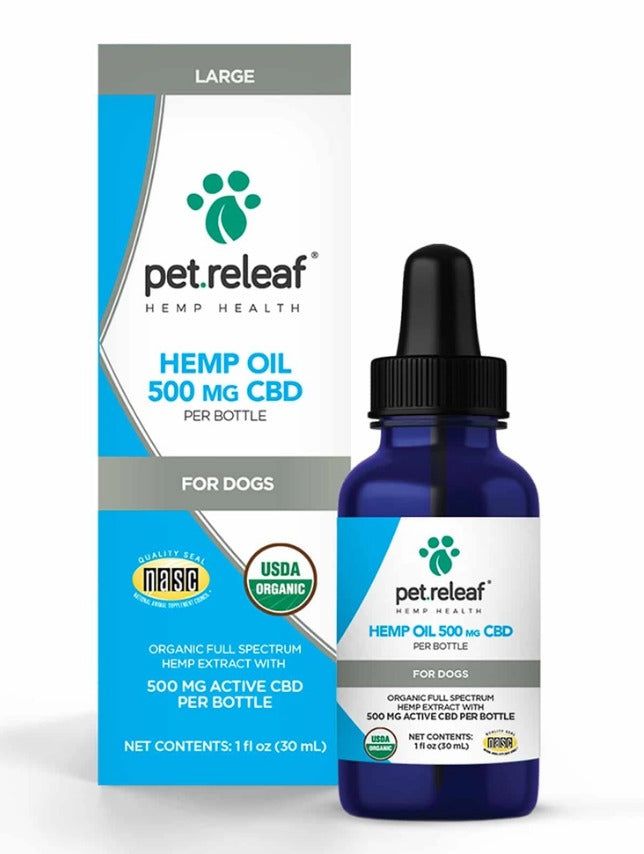 Pet Releaf Oil 500mg Relax Oil Large Dogs