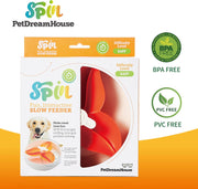 PetDreamHouse Spin Interactive Slow Feeder Bougainvillea Orange