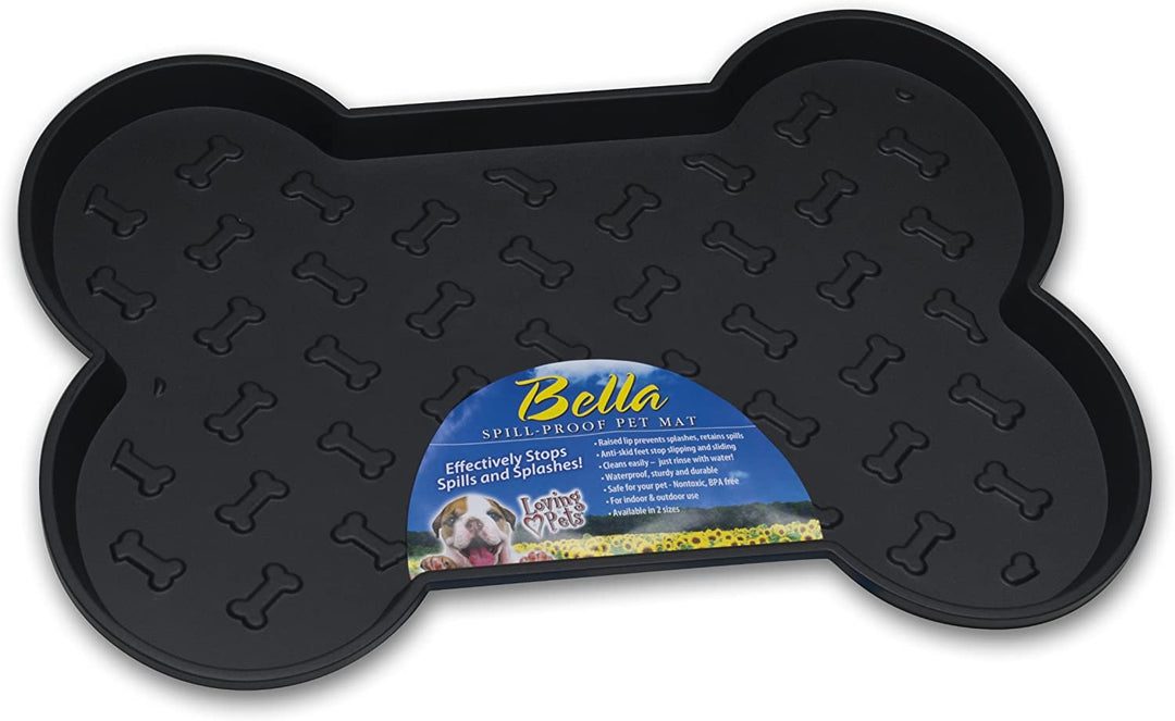 Bella Spill Proof Mat Black Large