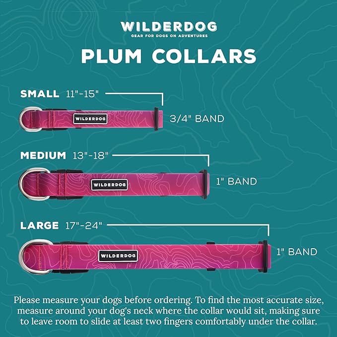 Wilderdog Waterproof Collar Plum