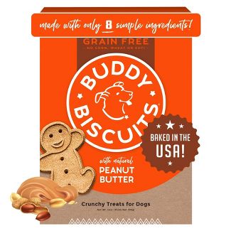 Buddy Biscuits Grain Free Dog Treats Peanut Butter 14oz