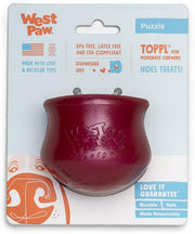West Paw Toppl Puzzle Ruby Red