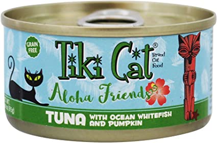 Tiki Cat Aloha Tuna, Ocean Whitefish, & Pumpkin 2.8oz