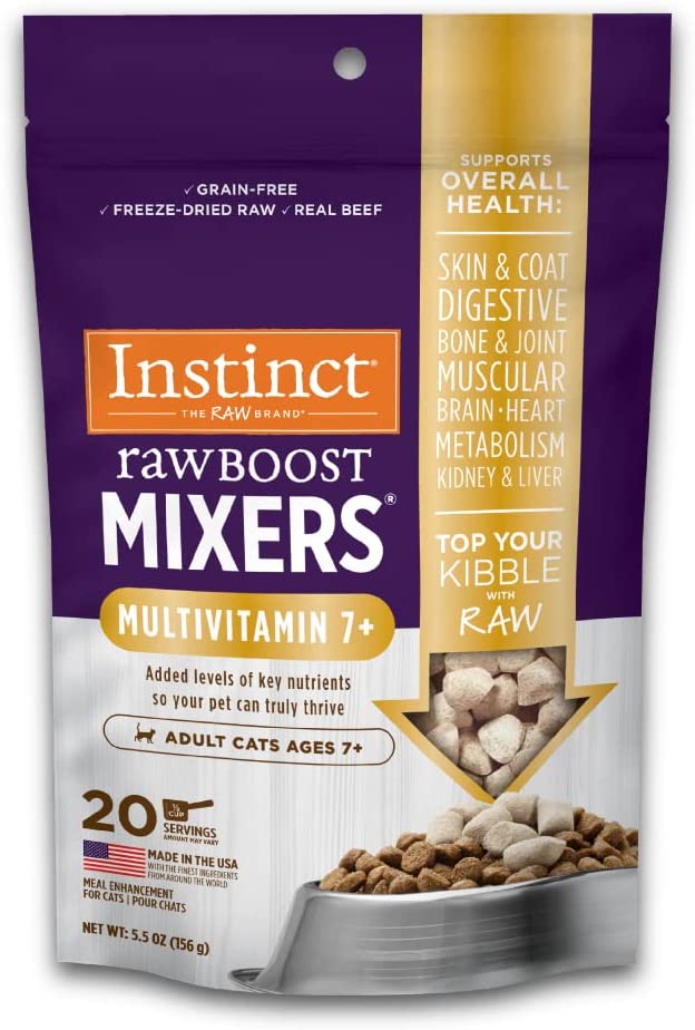 Instinct Raw Boost Mixers Beef for Cats Multivitamin 7+ 5.5oz