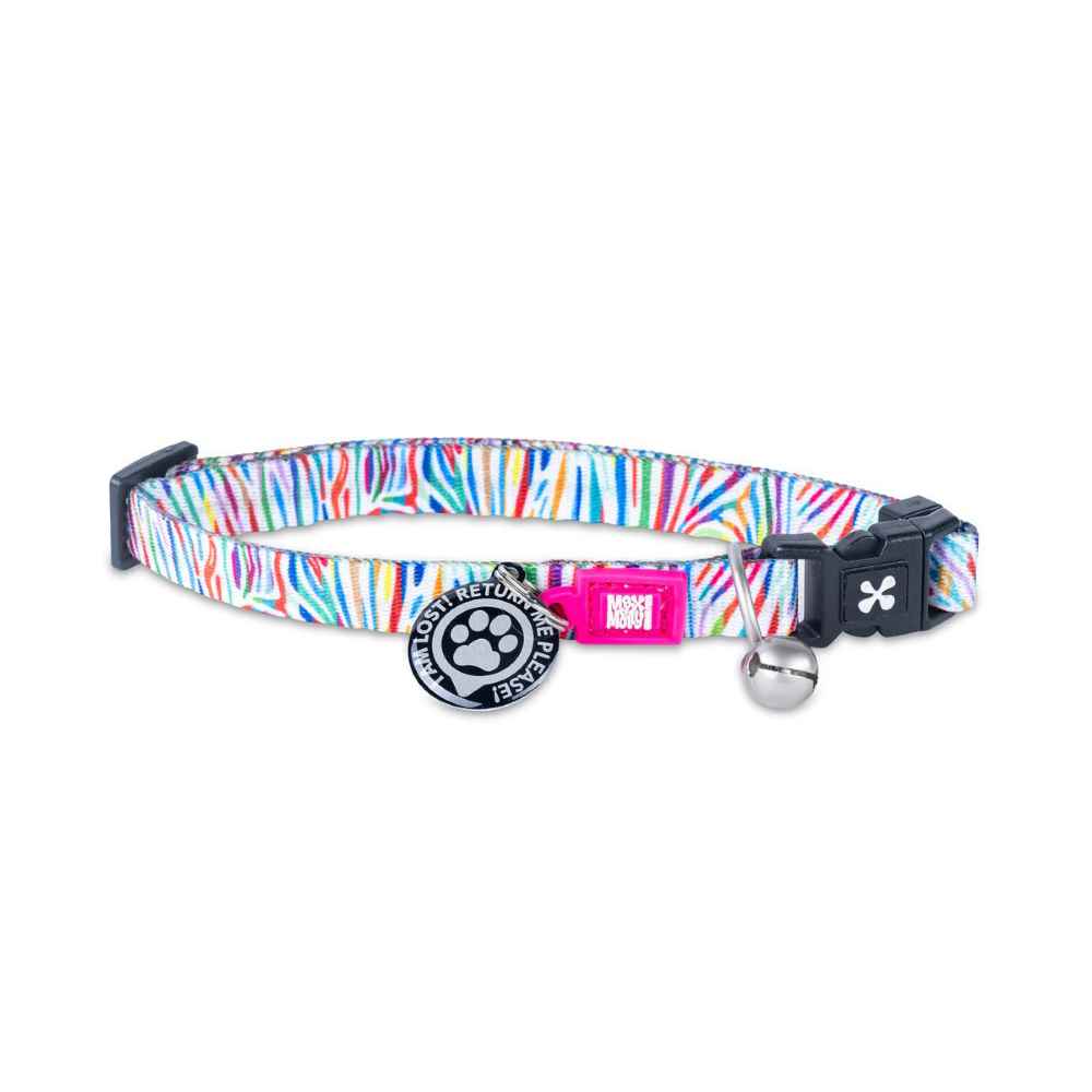 Max & Molly Urban Pets Magic Zebra Cat Collar