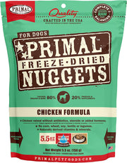 Primal Dog Freeze-Dried Nuggets 14oz Chicken
