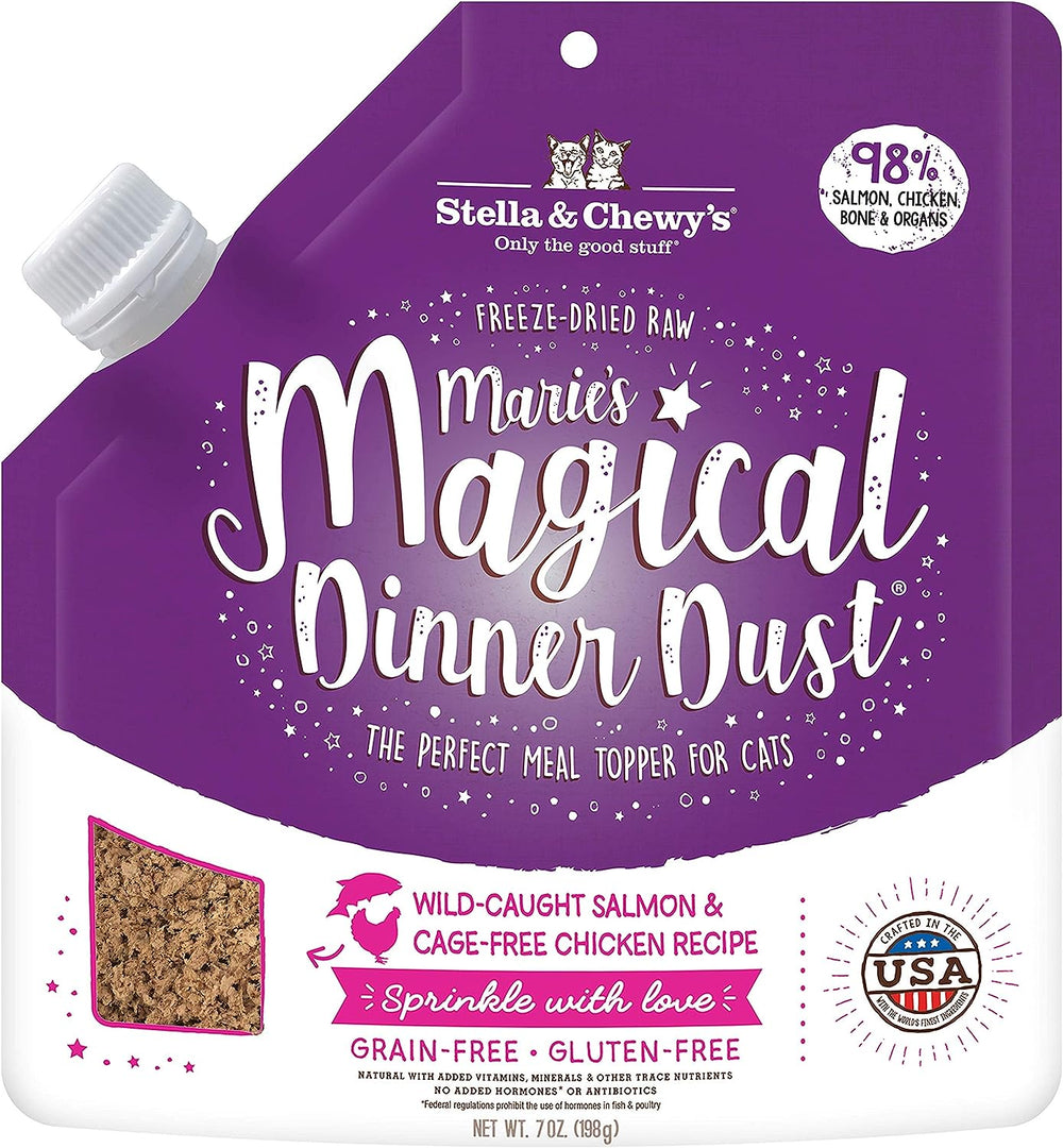 Stella & Chewy’s Cat Freeze-Dried Raw Marie’s Magical Dinner Dust 7oz Chicken & Salmon